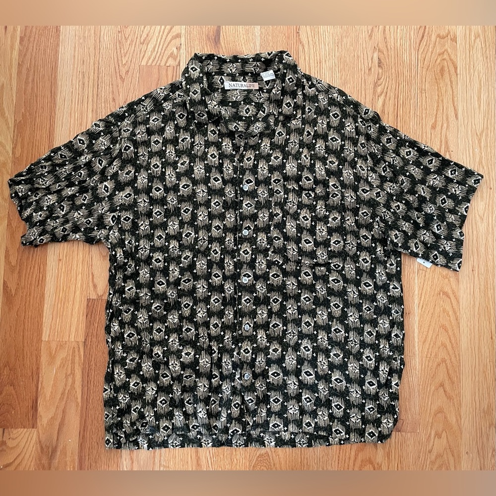 XL Natural Life Button Up Shirt
